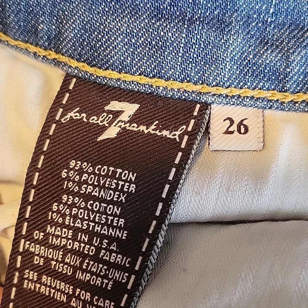 7 For All Mankind Skinny Jeans Distressed - Picture 6 of 6
